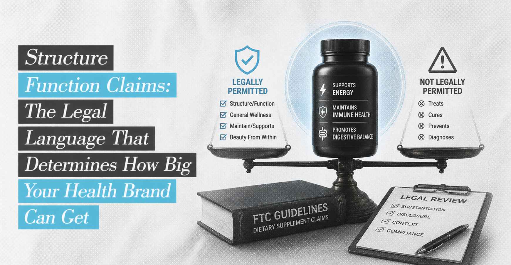 Structure Function Claims: The Legal Line Health Brands Walk